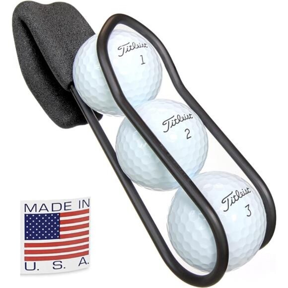 Golf Ball Holder - Pro with Quick-Draw Release (Black) - Picture 1 of 7